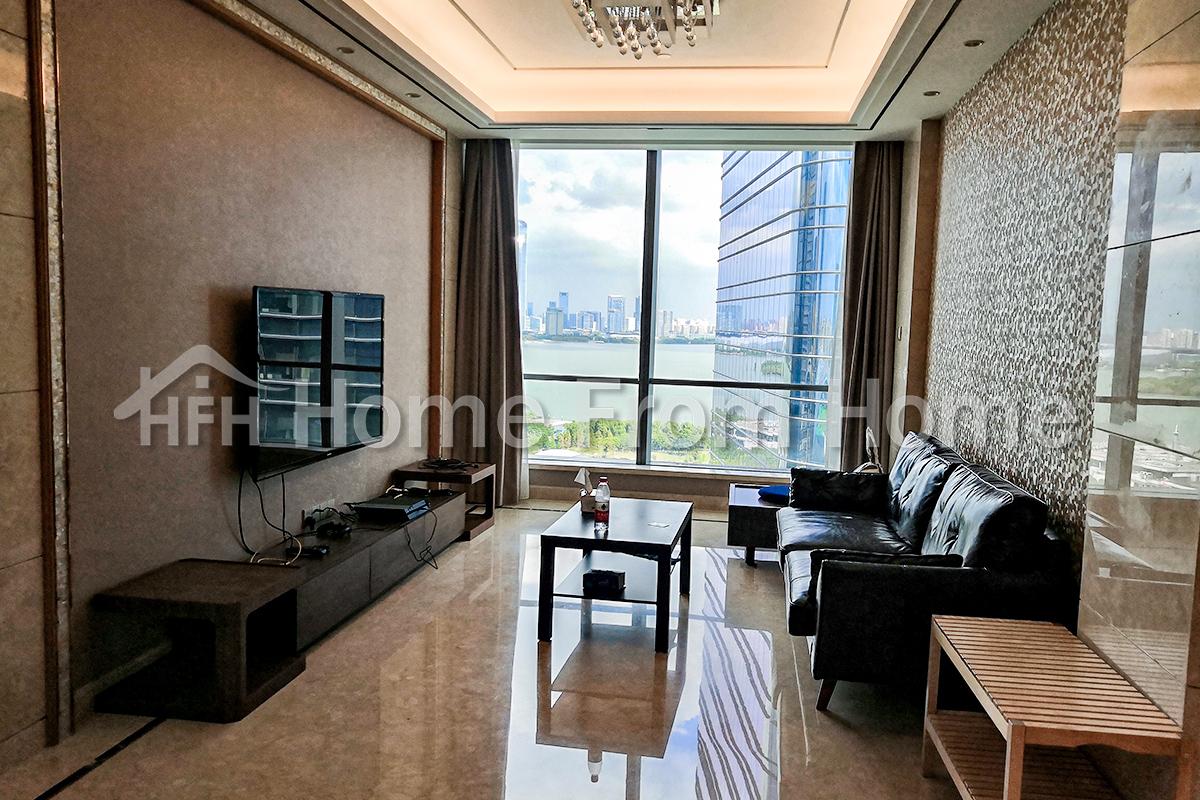 M-Suzhou Center 1bed+2bath Central AC Great View of Suzhou Spacious Living Room Perfect Lake View